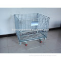 Folding Wire Mesh Container/ Stackable Storage Cage/ Metal Basket